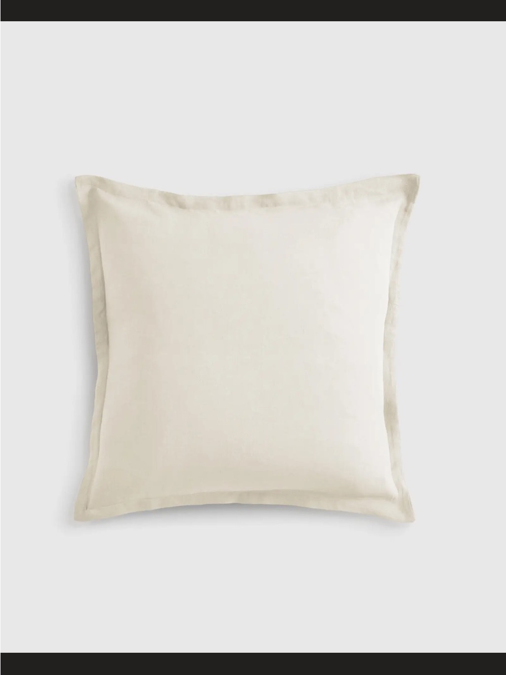 Quince European Linen Euro Pillow Sham - Ivory